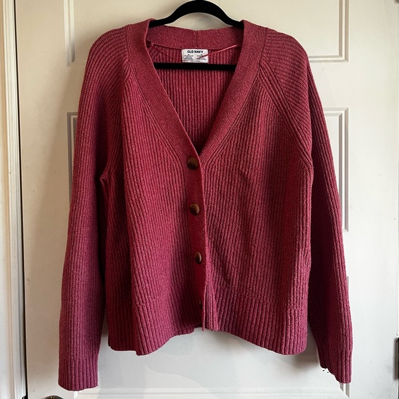 Old Navy Sweaters - Old Navy Women's Cozy Pink Cardigan Sweater | XL
